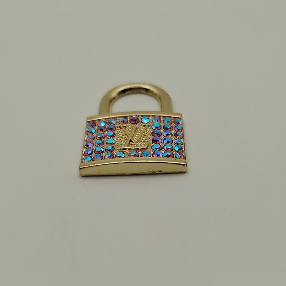 Louis Vuitton Rainbow Rhinestone  Authentic Lock Pendant - Picture 5 of 7